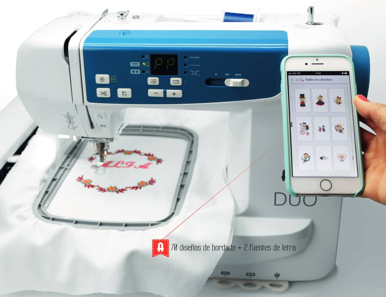 Alfa Duo Sewing Embroidery Machine With Wifi - Ribes y Casals