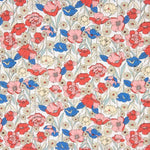 Poppies Red Cotton Poplin - Ribes y Casals