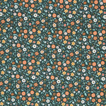 Antibacterial Green Flowers Cotton - Ribes y Casals