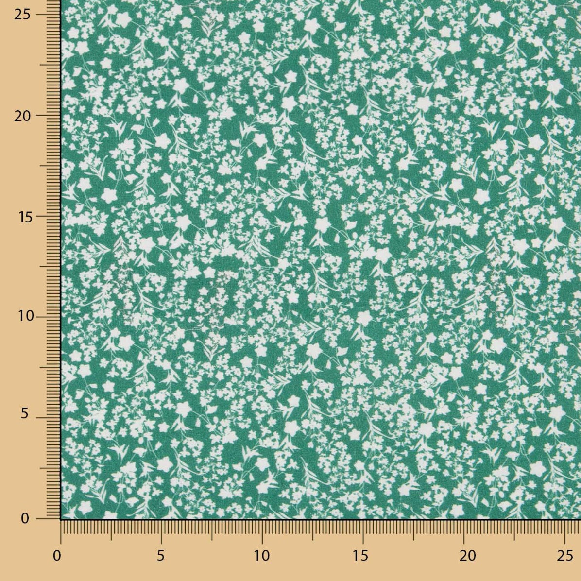 Antibacterial Green Flowers Cotton - Ribes y Casals