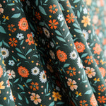 Antibacterial Green Flowers Cotton - Ribes y Casals