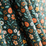 Antibacterial Green Flowers Cotton - Ribes y Casals