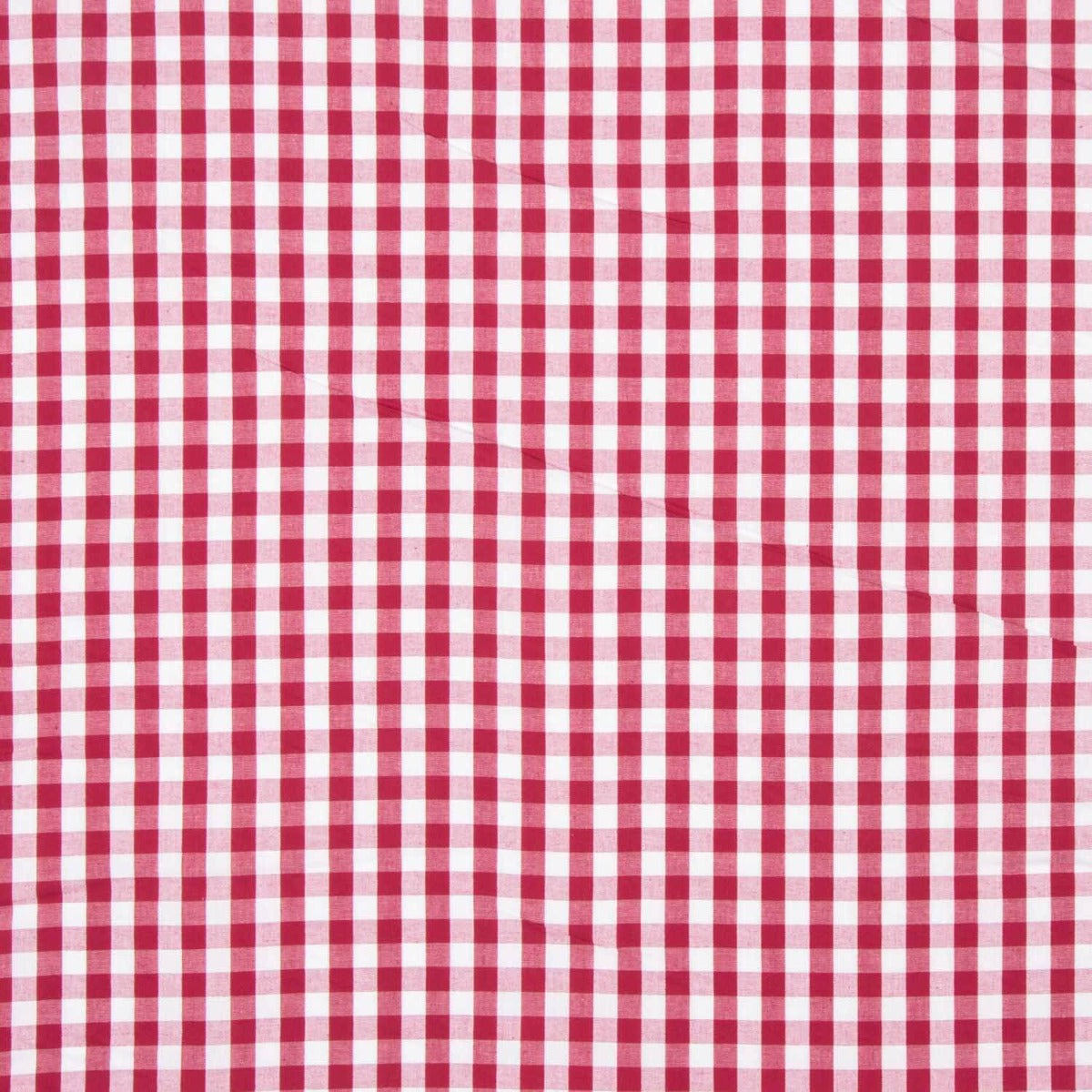 Burgundy Maxi Check Cotton Poplin - Ribes y Casals