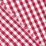 Burgundy Maxi Check Cotton Poplin - Ribes y Casals