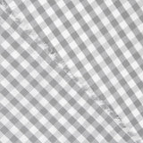 Grey Maxi Check Cotton Poplin - Ribes y Casals