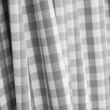 Grey Maxi Check Cotton Poplin - Ribes y Casals