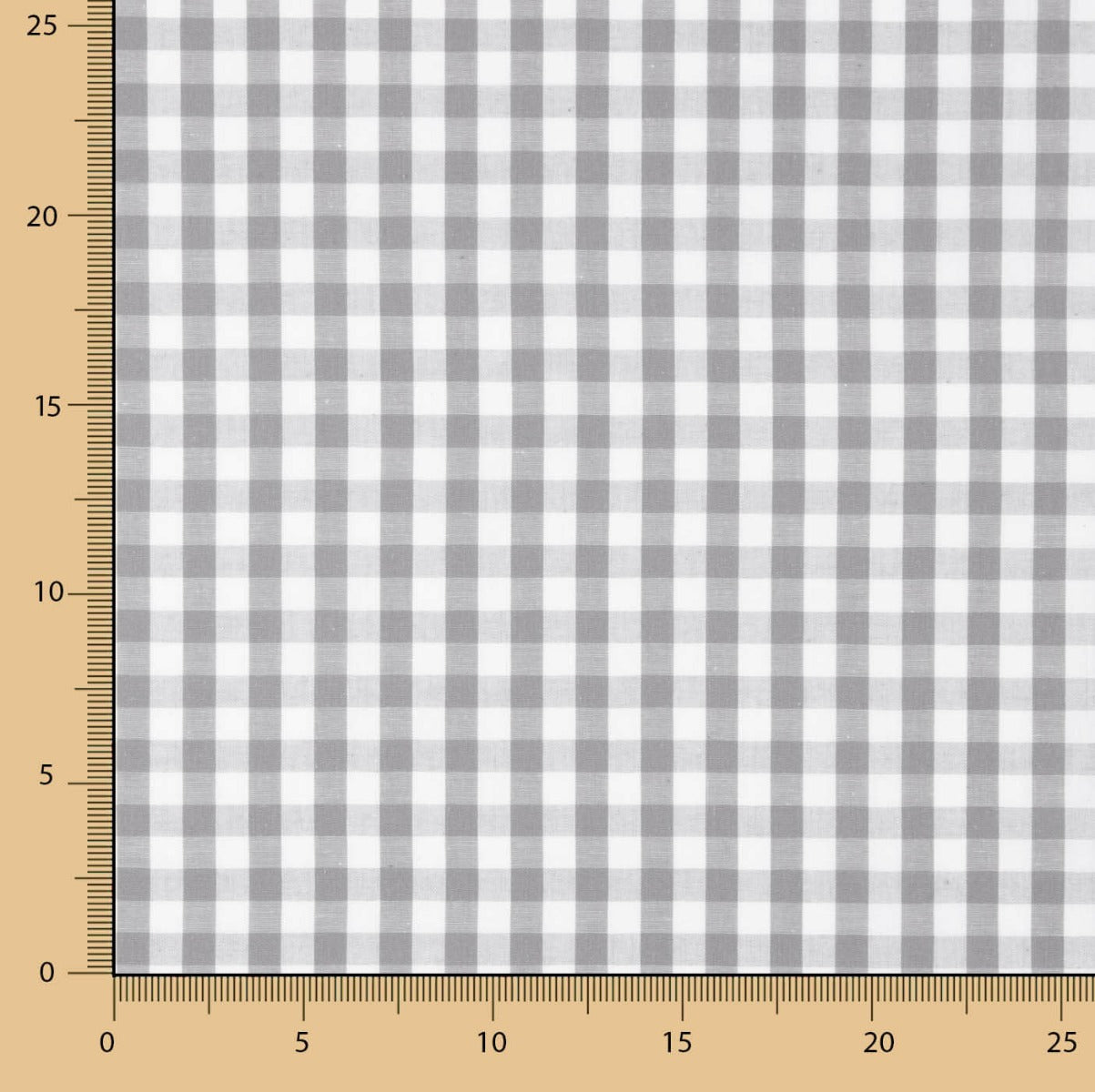 Grey Maxi Check Cotton Poplin - Ribes y Casals