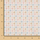 Viyela Cotton Pink Squares - Ribes y Casals