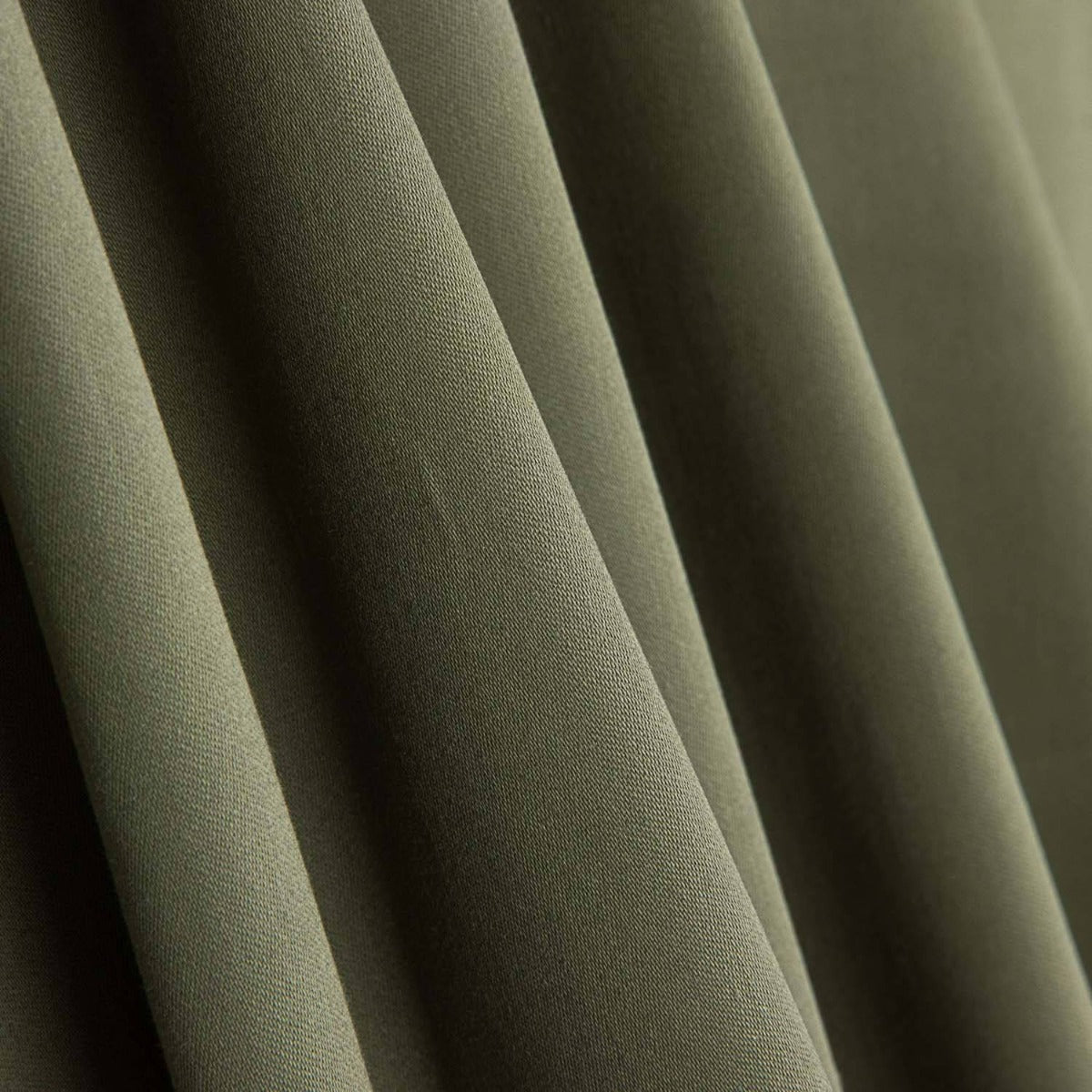 Khaki Green Stretch Cotton Twill - Ribes y Casals