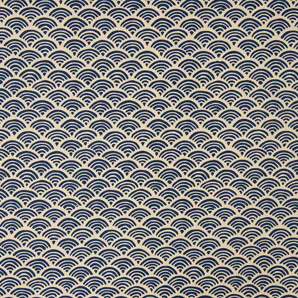 Patchwork Cotton Waves Navy - Ribes y Casals