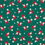Scrap Algodón Papa Noel Regalos Verde 40x140cm - Ribes y Casals