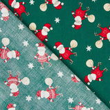 Scrap Algodón Papa Noel Regalos Verde 40x140cm - Ribes y Casals