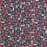 Algodón Navidad Casaca Azul - Ribes y Casals