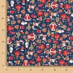 Algodón Navidad Casaca Azul - Ribes y Casals