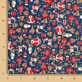 Algodón Navidad Casaca Azul - Ribes y Casals