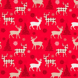 Scrap Algodón Renos Rojo 80x140cm - Ribes y Casals