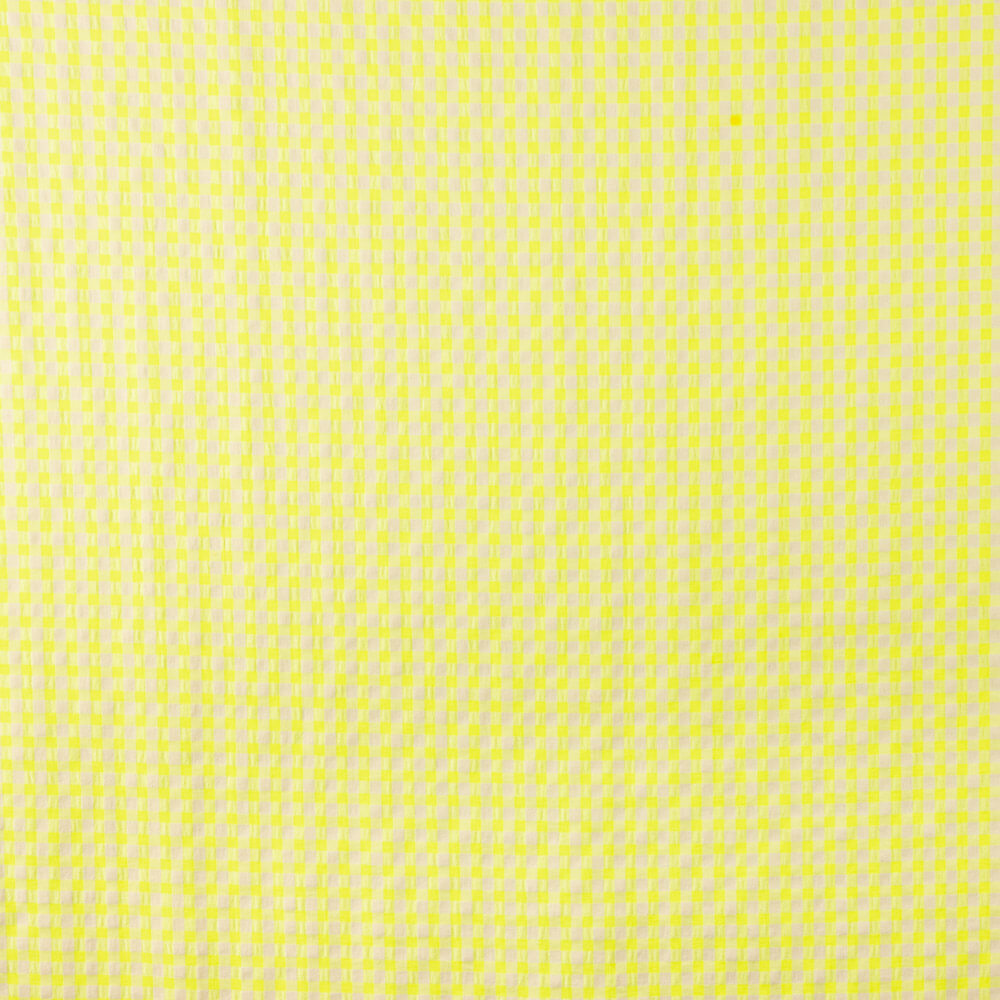 Lime Check Seersucker Cotton - Ribes y Casals
