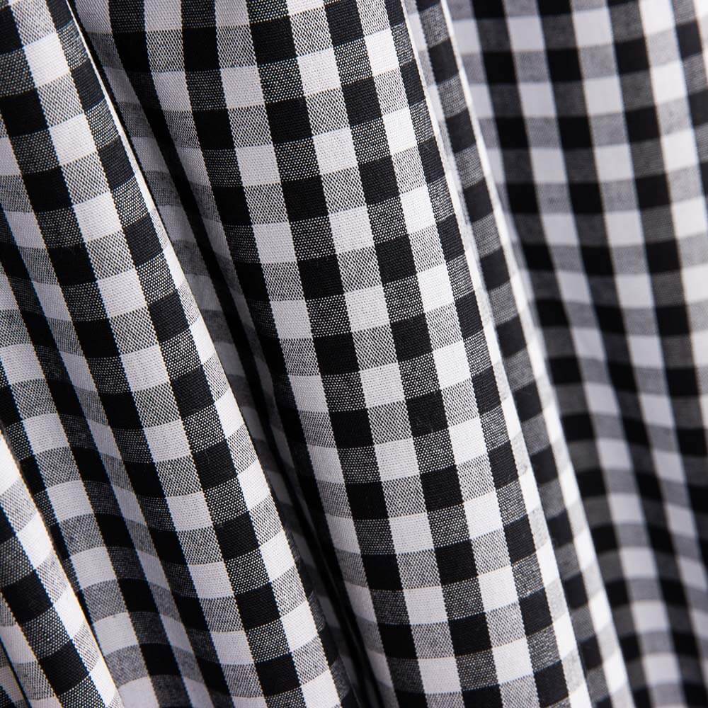 Medium Black Vichy Cotton - Ribes y Casals