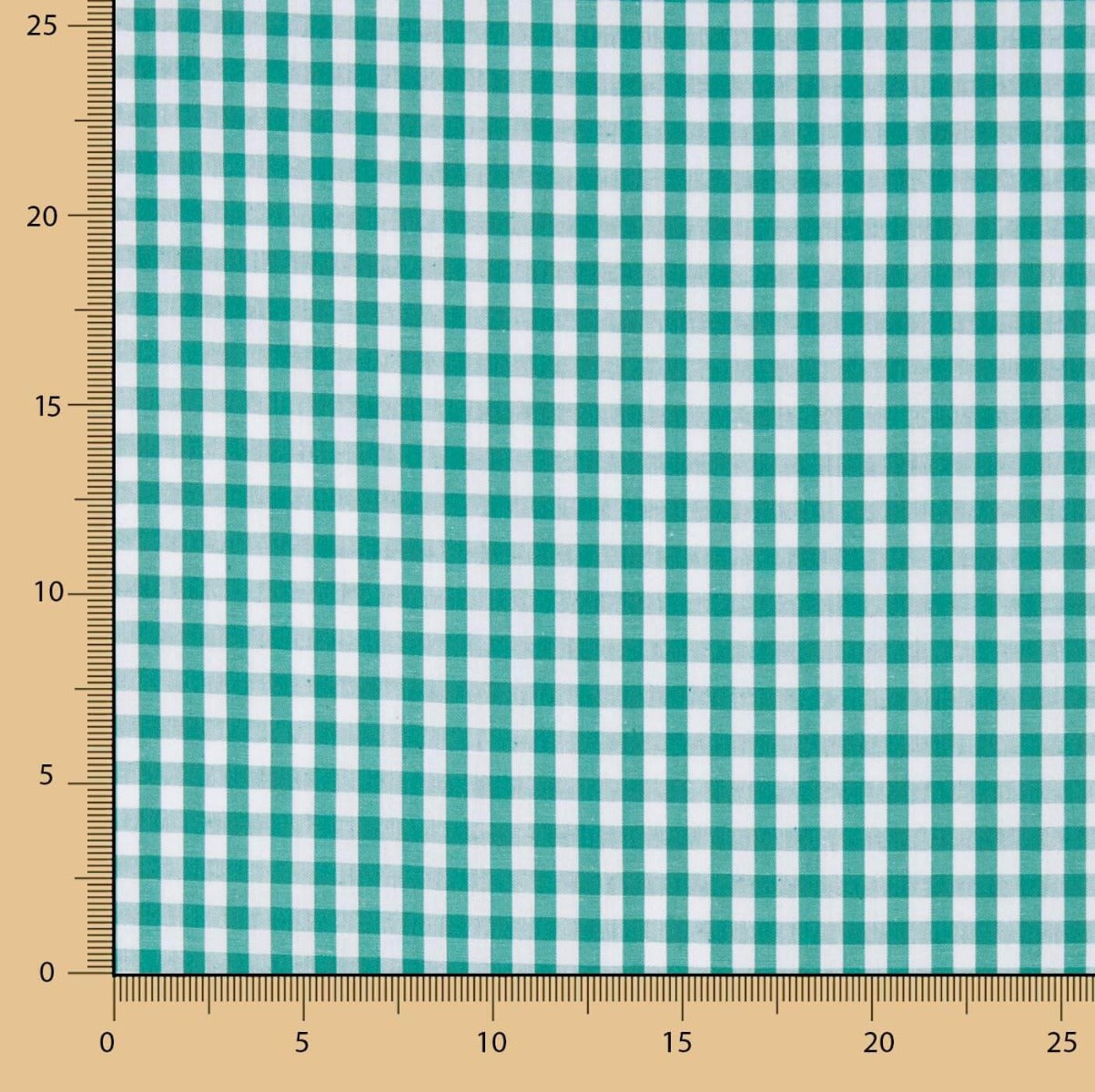 Medium Green Vichy Cotton - Ribes y Casals