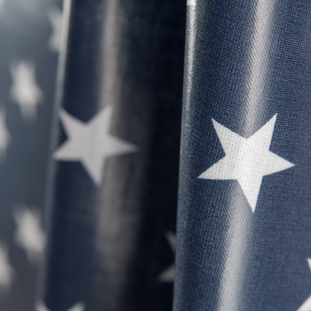 Waxed Cotton Stars Navy - Ribes y Casals