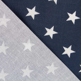 Waxed Cotton Stars Navy - Ribes y Casals