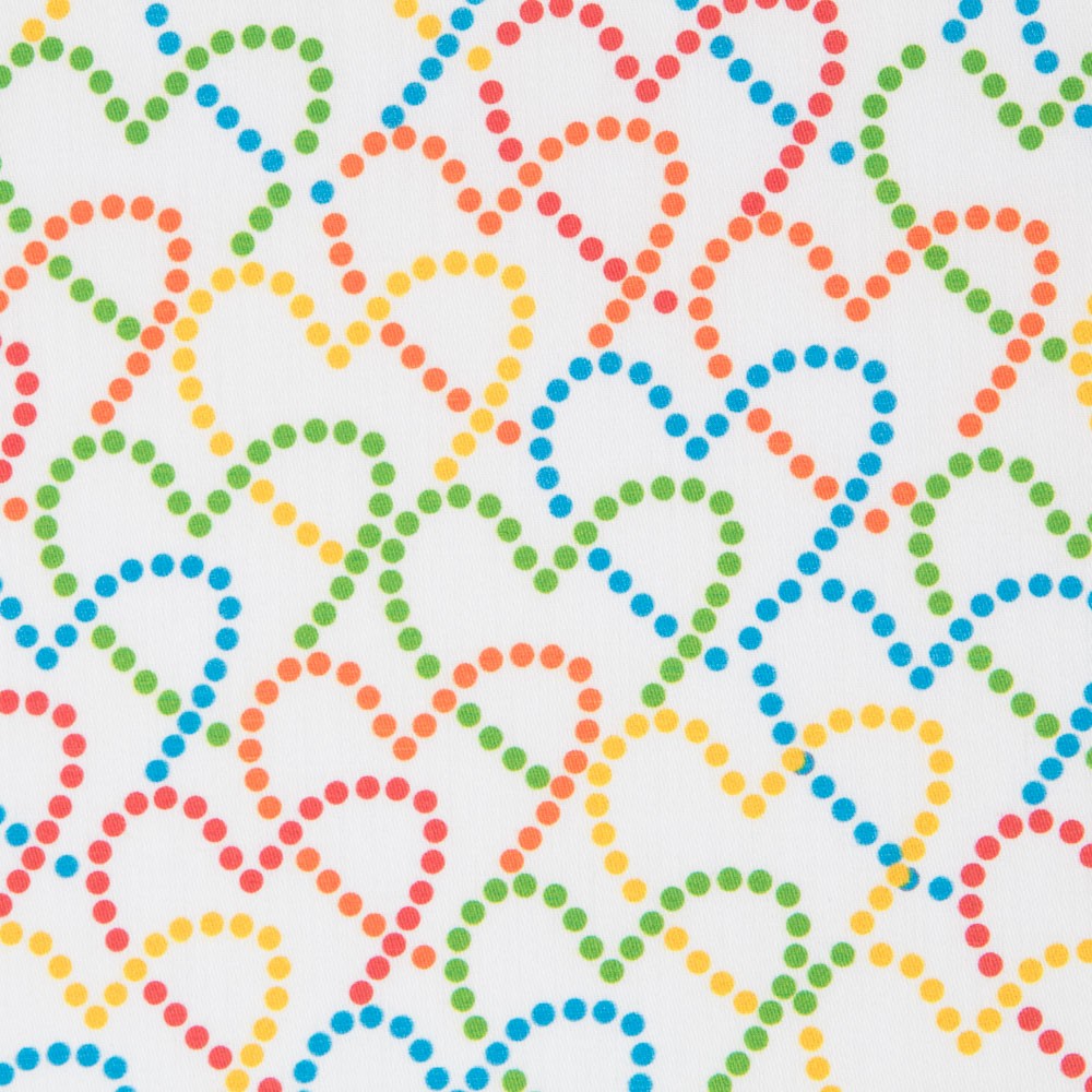 Cotton Multi Hearts Print - Ribes y Casals