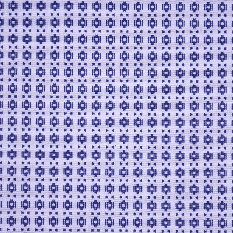 Algodón Estampado Geometrico Azul Marino - Ribes y Casals