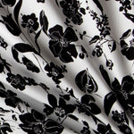 Lycra Cotton Floral White - Ribes y Casals