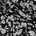 Lycra Cotton Floral Black - Ribes y Casals