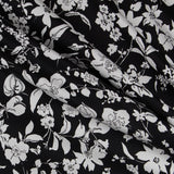 Lycra Cotton Floral Black - Ribes y Casals