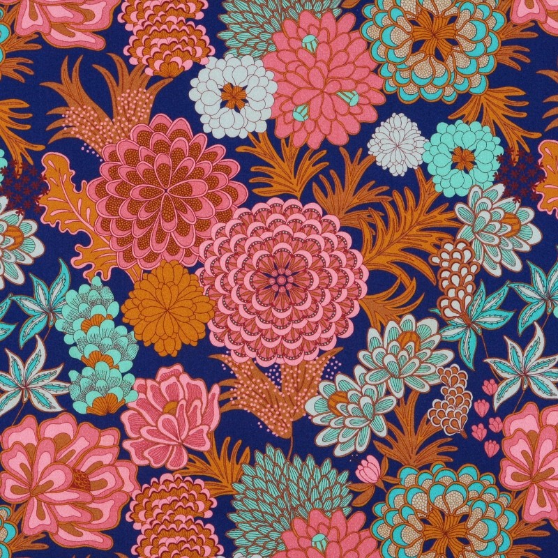 Lycra Cotton Cretonne Bluish - Ribes y Casals
