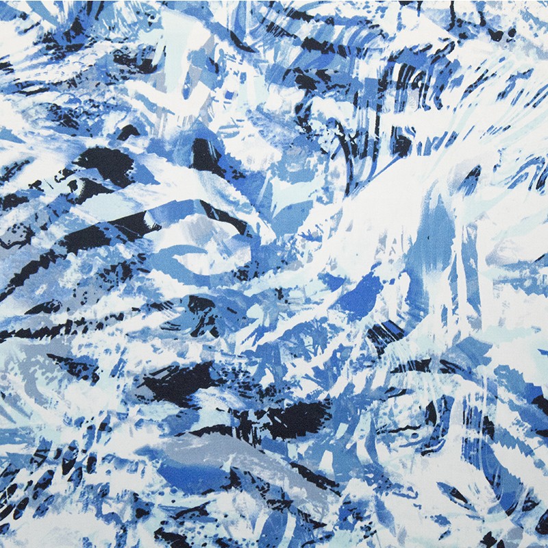 Spandex Cotton Lines Blue - Ribes y Casals