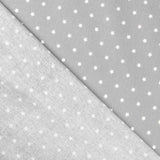 Cotton Stars White Light Gray - Ribes y Casals