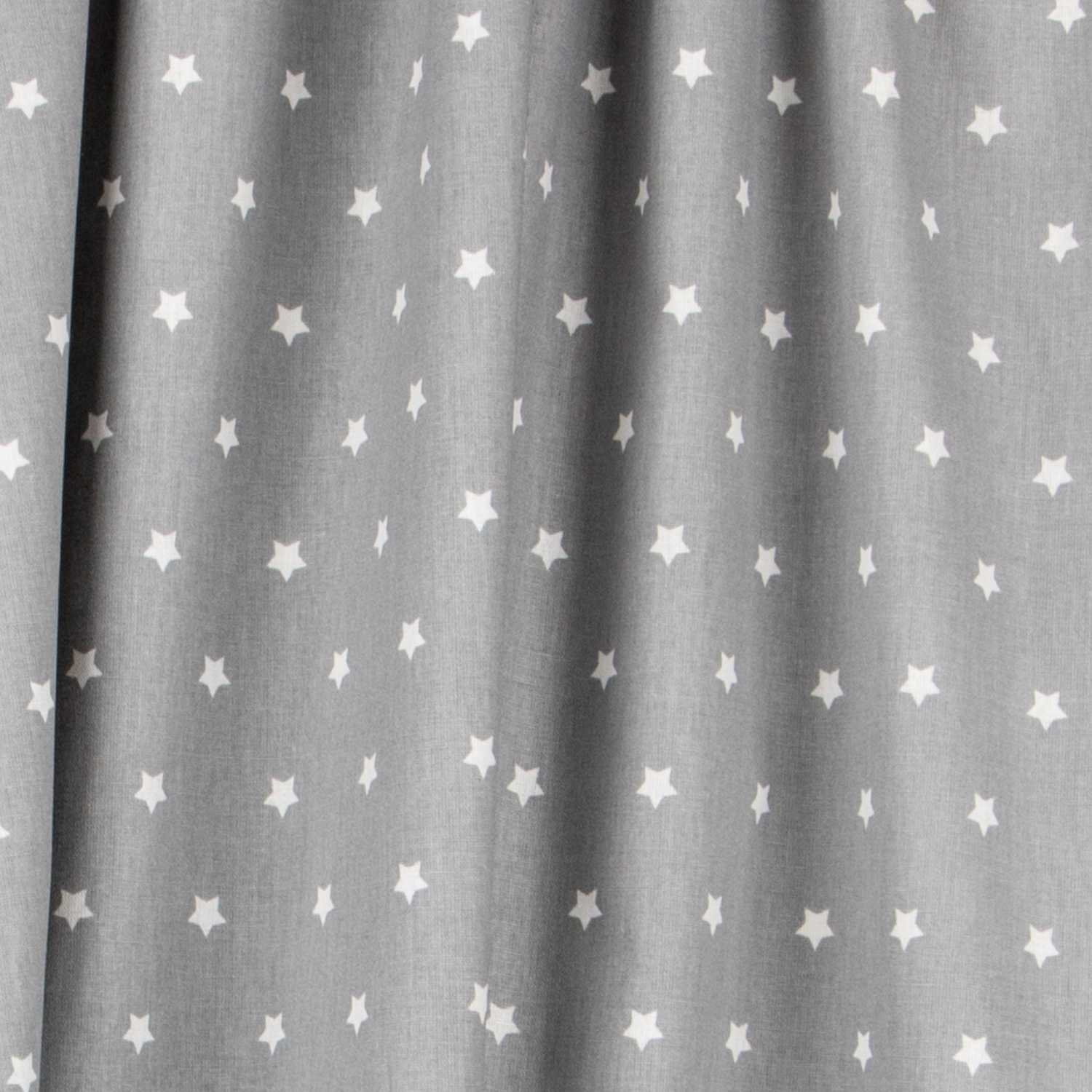 Cotton Stars White Light Gray - Ribes y Casals