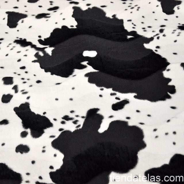Animals Hair fabric Cow Black y White - Ribes y Casals