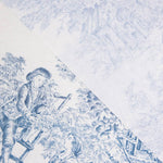 Tablecloth Anti-stain Resin Coated Toile de Jouy Blue - Ribes y Casals