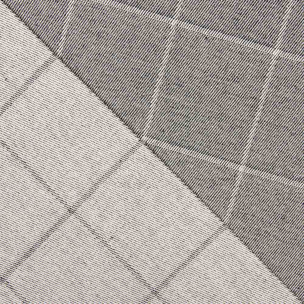 Anti-stain Tablecloth Checks Medium Grey - Ribes y Casals