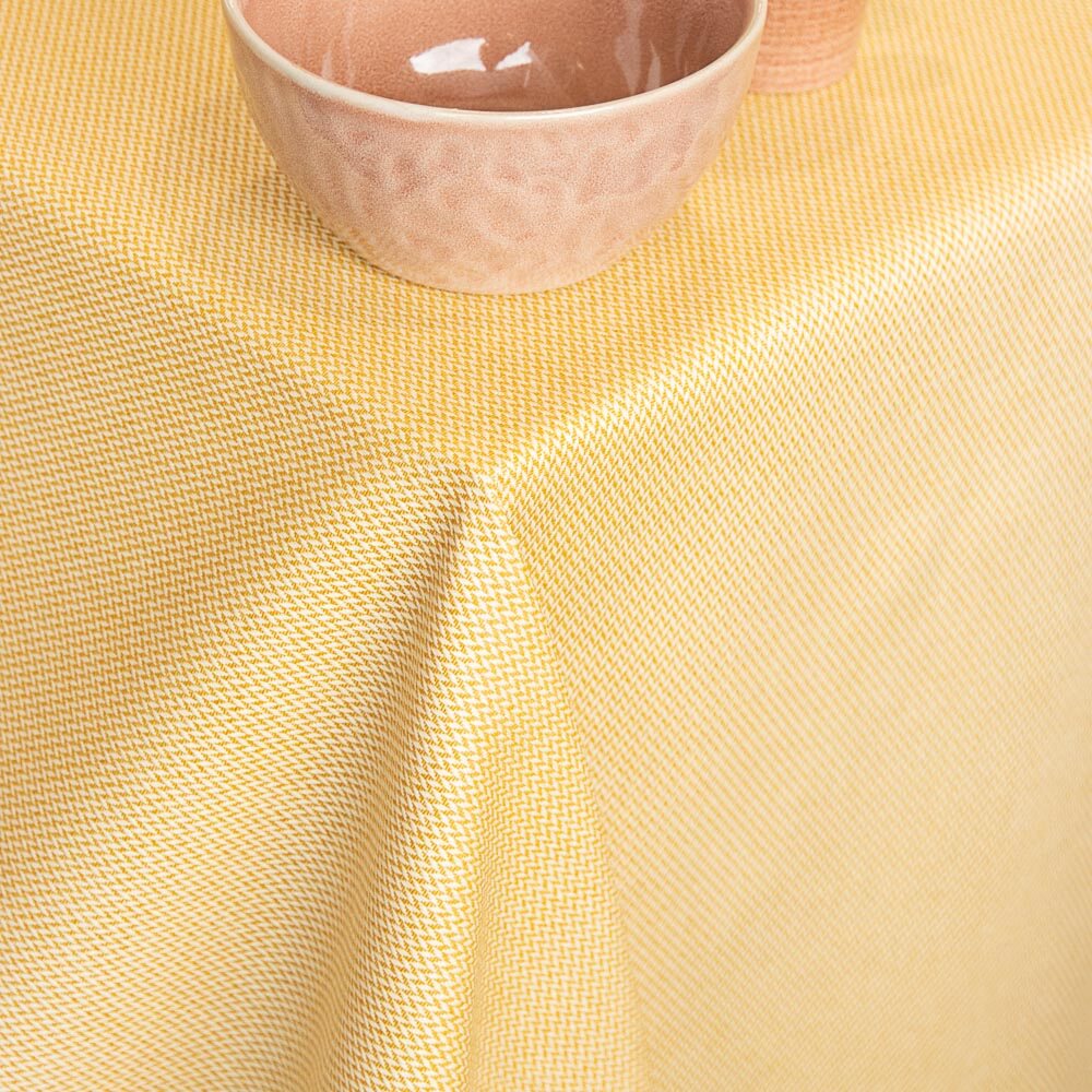 Golden Herringbone Anti-stain Tablecloth - Ribes y Casals