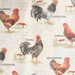 Roosters Stain-Resistant Resin Tablecloth - Ribes y Casals