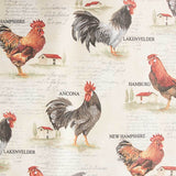 Roosters Stain-Resistant Resin Tablecloth - Ribes y Casals
