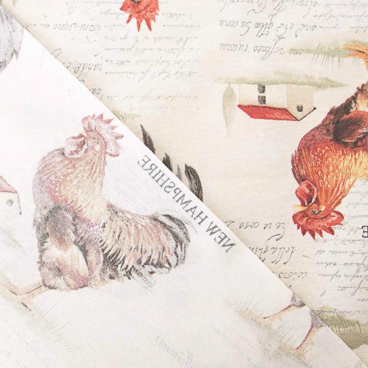 Roosters Stain-Resistant Resin Tablecloth - Ribes y Casals