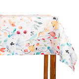 Resin-coated, stain-resistant, multicoloured watercolour floral print - Ribes y Casals