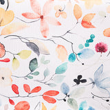 Resin-coated, stain-resistant, multicoloured watercolour floral print - Ribes y Casals