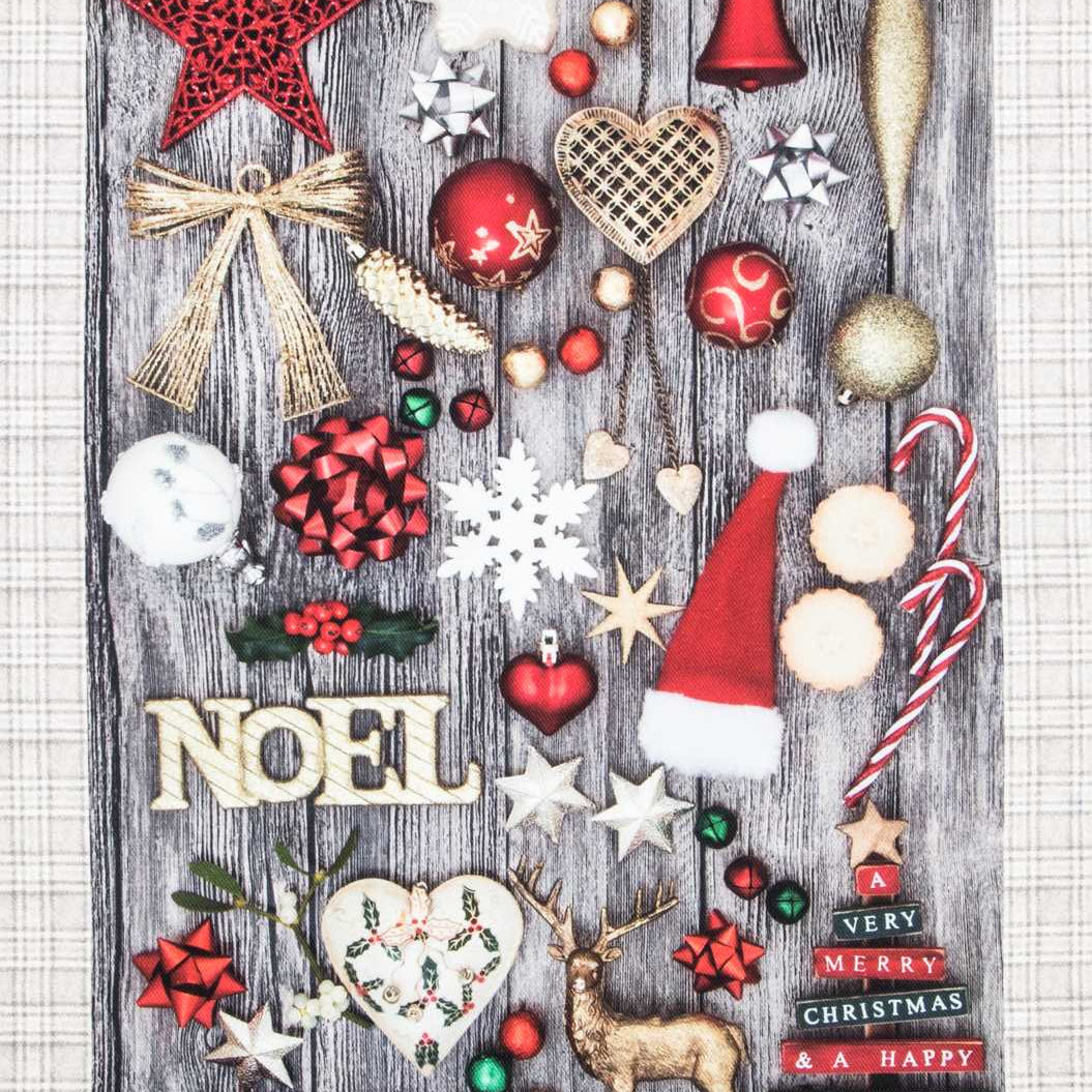Merry Christmas Panel Canvas - Ribes y Casals