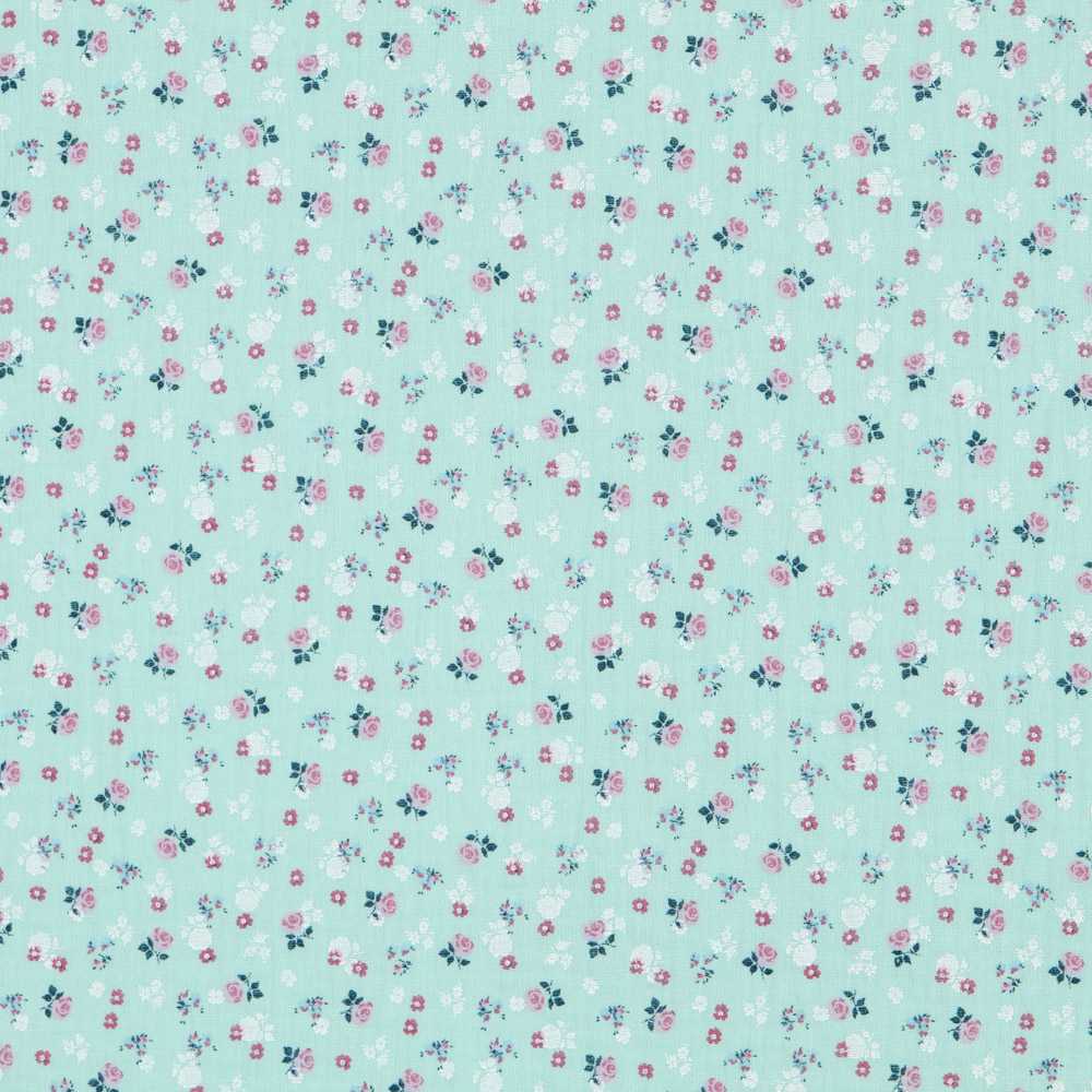 Double Gauze Liberty Green Water - Ribes y Casals