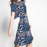 Bambula Gauze Floral Blue - Ribes y Casals