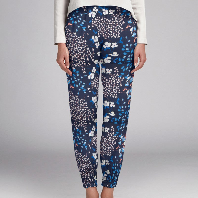 Bambula Gauze Floral Blue - Ribes y Casals