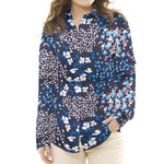 Bambula Gauze Floral Blue - Ribes y Casals