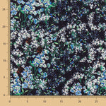 Doube Gauze Floral Midnight Blue - Ribes y Casals