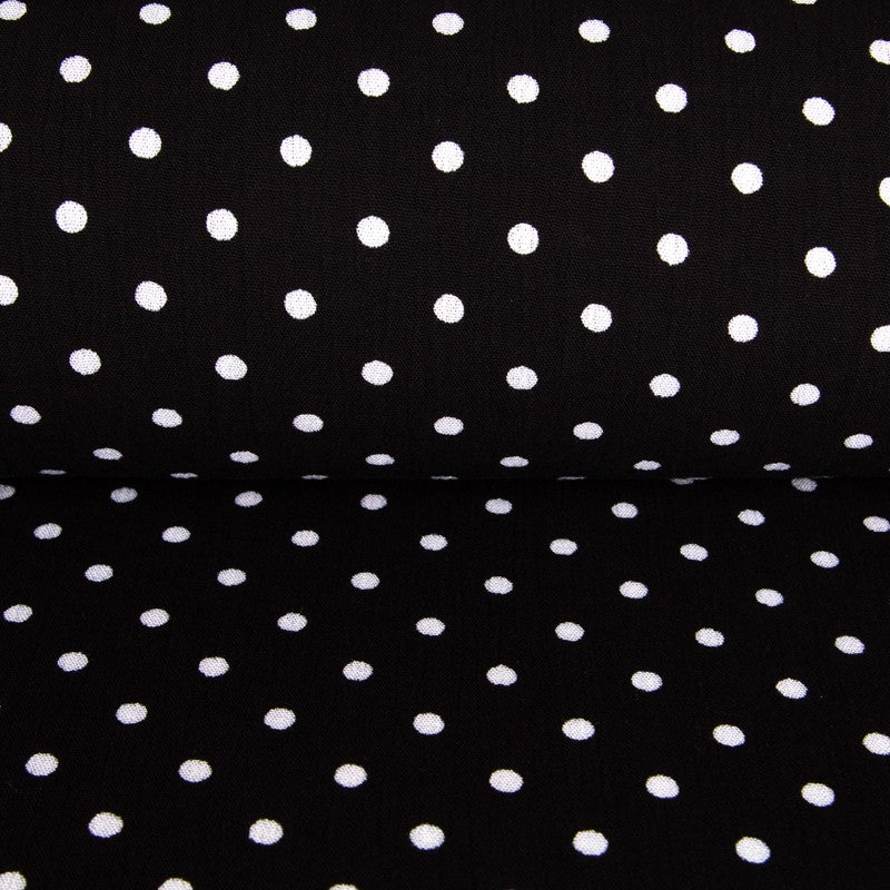 Bambula Viscose Dots Black - Ribes y Casals